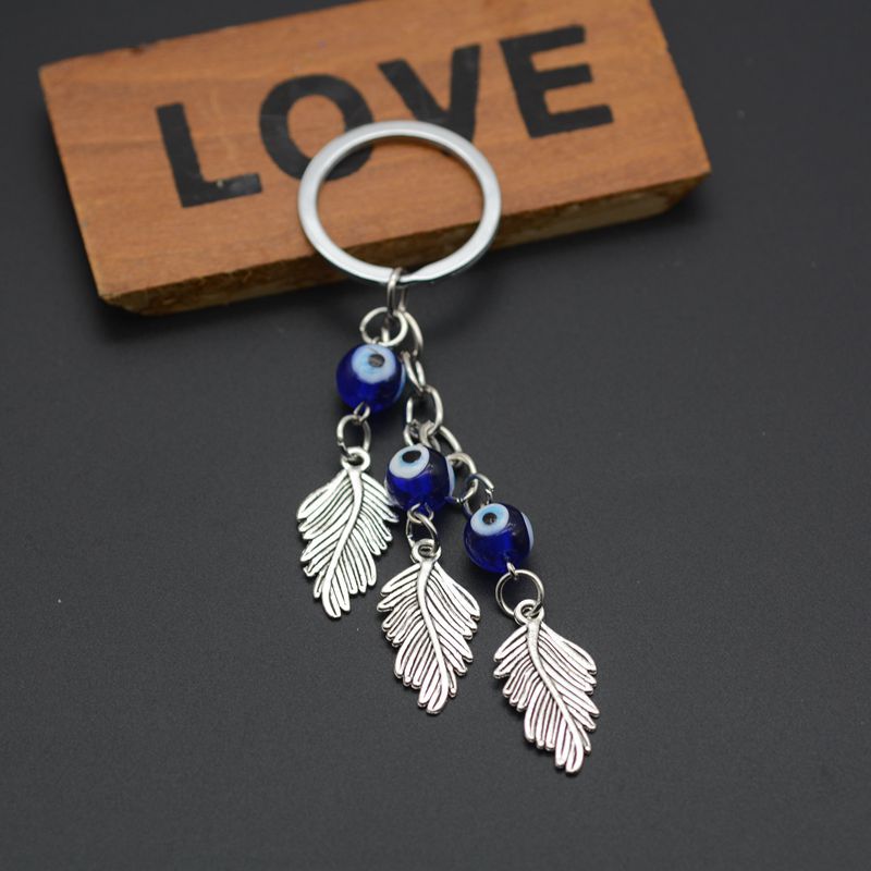 Palma llavero turco ojos azules joyería Fatima mano aleación colgante casa adornos de pared