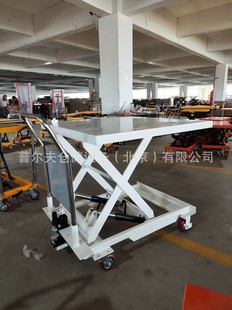 Mobile Lifting Platform Car Scissor Type Electric Lifting Car Small Worktable Manual Hydraulic Trolley Feeer