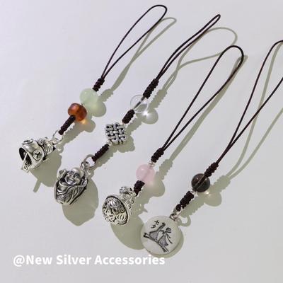 s925纯银手机挂件/钥匙扣挂件/包包挂件|ms