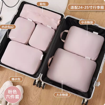 Organizer bag for traveling, set