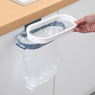 Kitchen Wall-mounted Garbage Bag Storage Rack Punch-free Hangable Cabinet Door Plastic Bag Holder Garbage Bin Garbage Rack