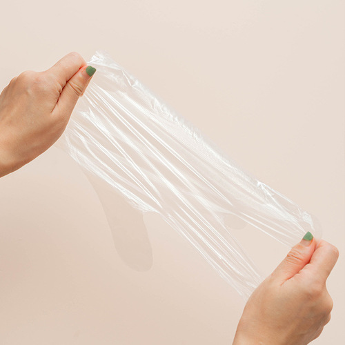 Thickened food-grade disposable PE gloves, catering TPE boxed removable anti-leakage oil-proof anti-slip plastic gloves