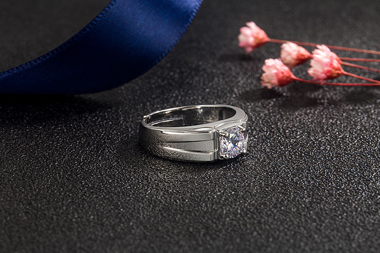 Fashion Solid Color Copper Rings Inlay Zircon Copper Rings