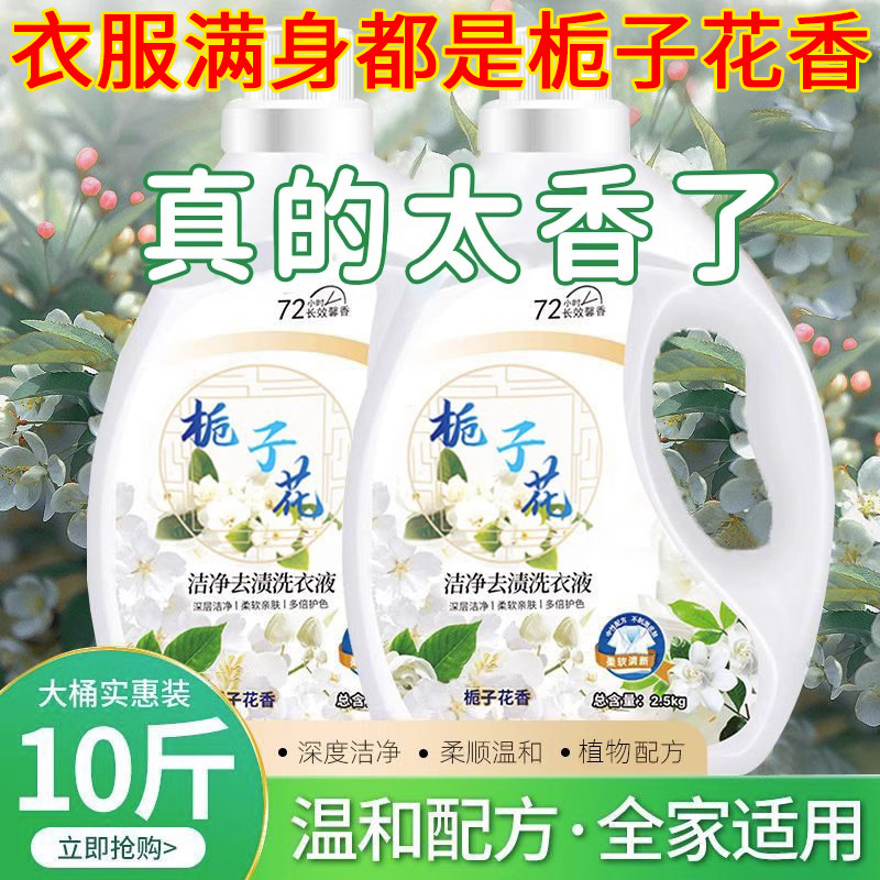 梔子花香氛洗衣液整箱批家用男士持久留香除蟎除菌紀梵保羅