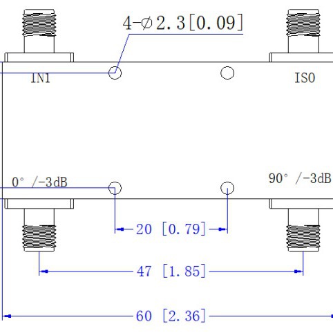 耦合器Bridge Coupler专业级SMA头2000-8000M微带3dB电桥2-8G
