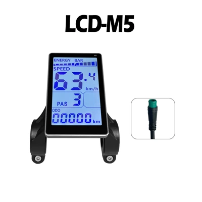 Cross-Border Mountain Bike Lithium Battery Modification Accessories Lcd-M5 Electric Scooter Smart Lcd Instrument/Waterproof Connection (Elektromobil cihazları)
