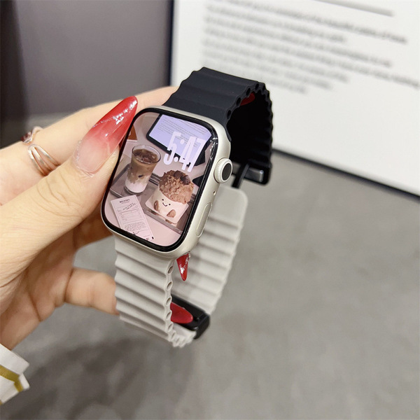 Suitable for applewatch10 Apple Watch iwatch9876SE marine silicone…