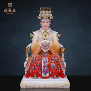 Mazu Goddess Statue Heavenly Mother Matsu Sea God Dragon Mother Statue Body Heavenly Empress Goddess Worship Ornament Buddha Statue Wholesale