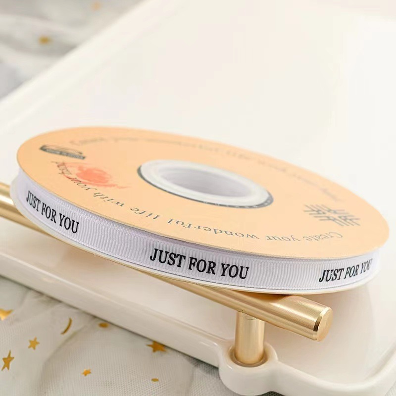 1cm cinta inglesa ramo caja de regalo embalaje hilo cinta de impresión sólo para usted flor cinta al por mayor