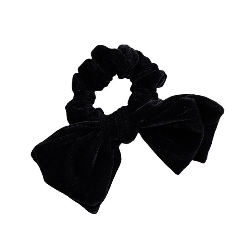 Nastro pendente in velluto nero con perle, stile fascia per capelli, corda per capelli, elegante, retrò, in velluto, copricapo tutto-fiammifero, copricapo a fiori_voghion.com