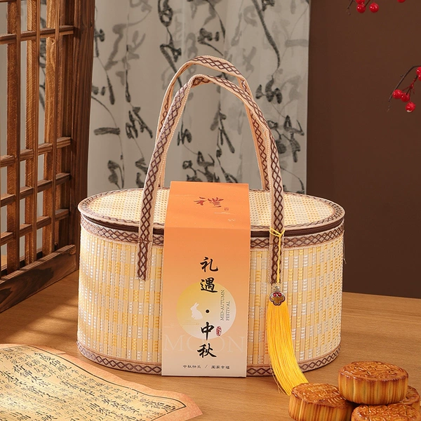 Gift Box-Bamboo Gift [Beige] Tassel Style