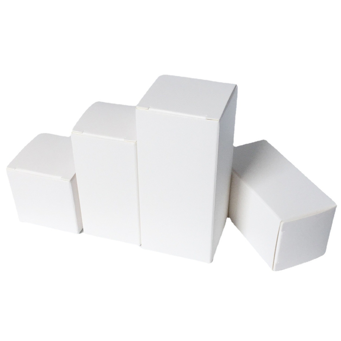 En stock caja blanca-pequeña caja de embalaje en blanco caja de Tarjeta blanca pequeña caja cuadrada universal pequeña caja blanca