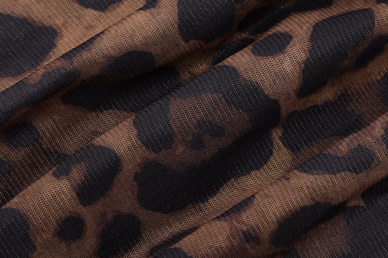 Women Clothing Summer Printed Sexy Mesh Lace Cardigan T Shirt