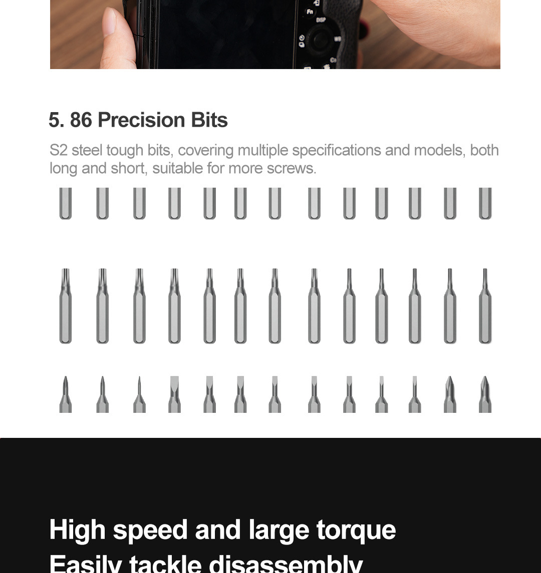 Electric screwdriver set, cross-border special supply for DIY tool boxes, DUKA brand factory direct sales.