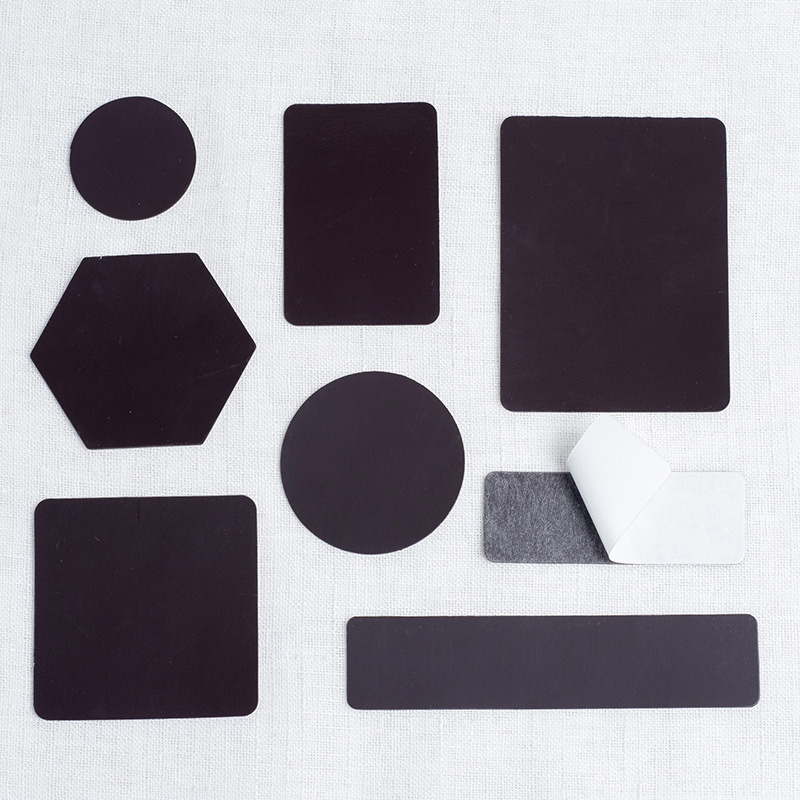 Embroidery soft magnetic accessories magnetic round Picture frame mounting handmade DIY tie-dyed refrigerator sticker D adhesive soft magnetic accessories