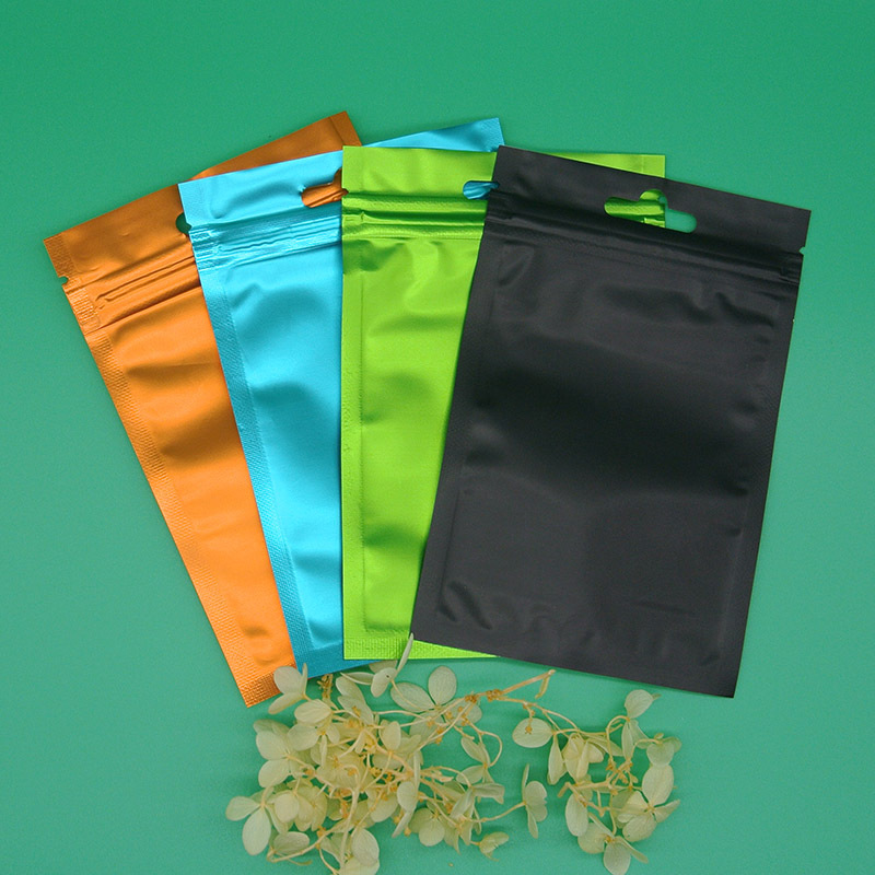 彩色亚铝阴阳骨袋 数据线包装袋 饰品自封袋 食品袋 五金胶袋现货