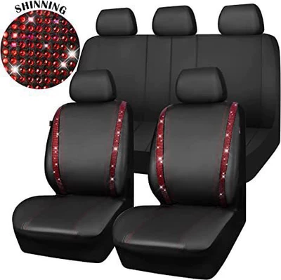 Car Seat Cover Full | Universal seat cover - red-diamond-2-piece-set-single-seat