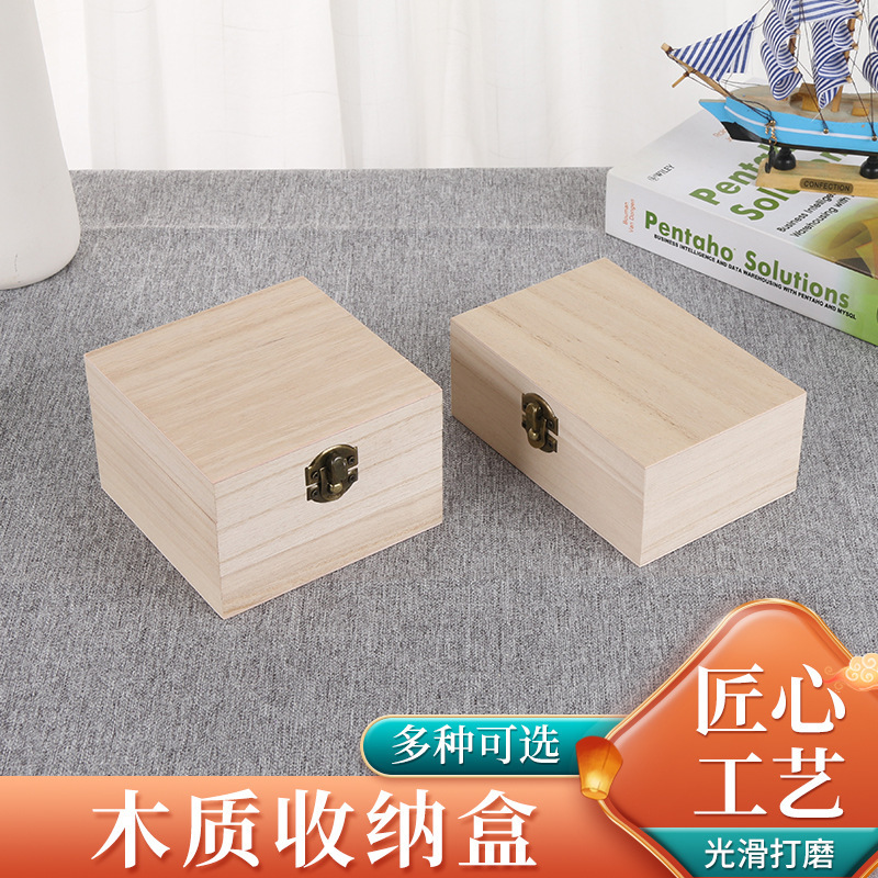 Desktop Storage Box Square Solid Wood Box Tea Gift Box Flip Wooden Box Jewelry Essential Oil Perfume Packaging Box Desktop Storage Box Square Solid Wood Box Tea Gift Box Flip Wooden Box Jewelry Essential Oil Perfume Packaging Box