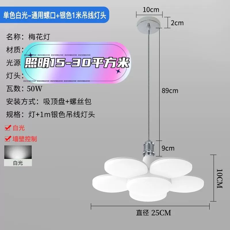 Bulb, LED super bright lamp, flashlight, three colors, with screw socket