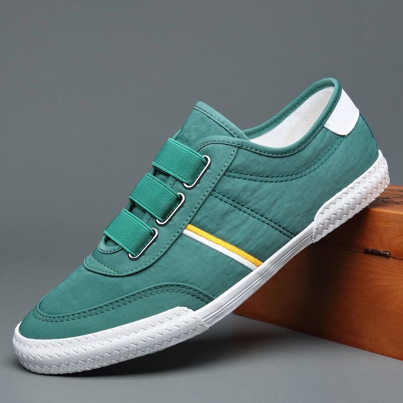 2026 Spring Men's Shoes New Style White Shoes Trendy Shoes Korean Version Low-Top Shoes Breathable Canvas Shoes Casual Shoes Cloth Shoes Sneakers
