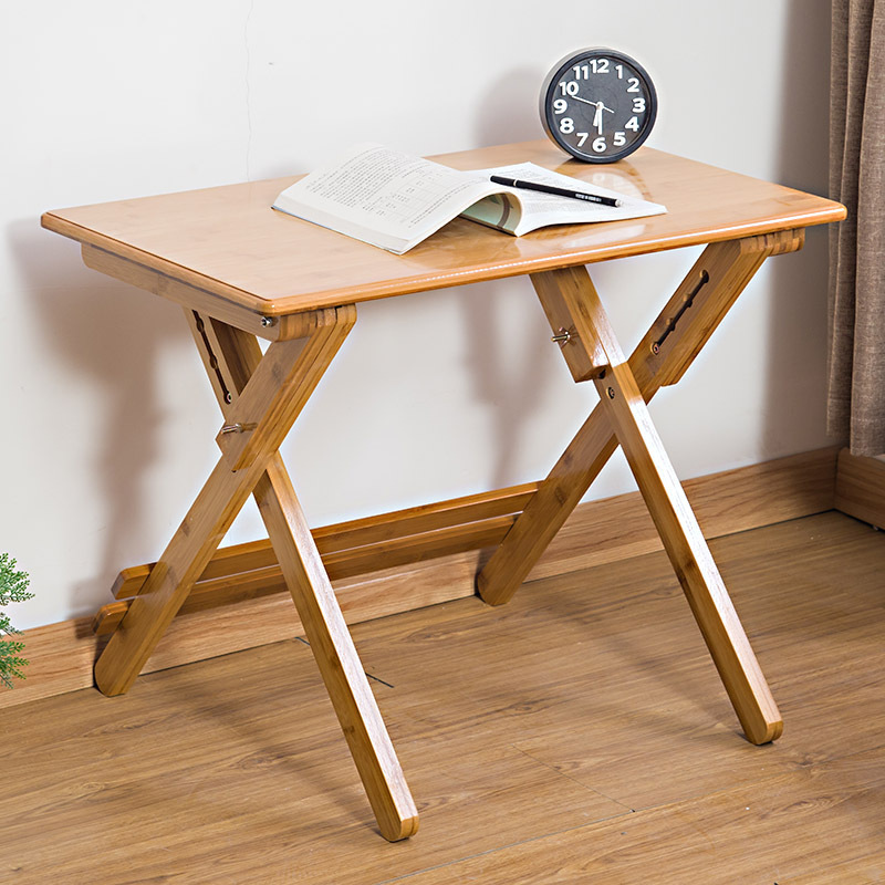 Bamboo writing desk solid wood home desk elementary school student desk foldable children study desk adjustable table and chair suit