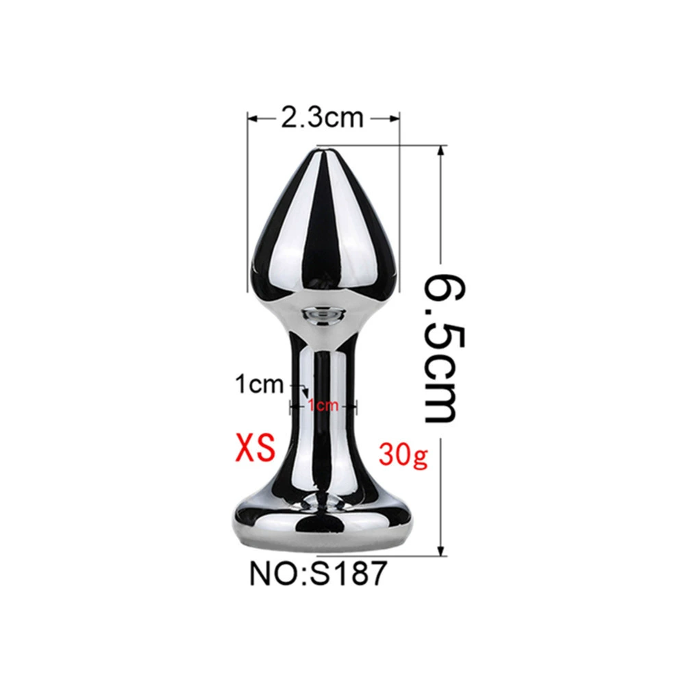 Detachable Anal Plug Heads, Silicone & Metal Options, Multiple Shapes and Sizes