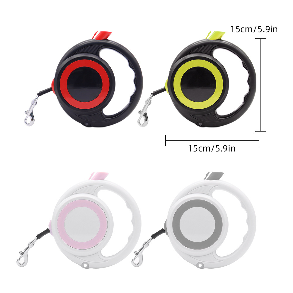 Cuerda de tracción para mascotas, artefacto para pasear perros telescópico para perros, cuerda para perros anti-liberación, retractor automático, cuerda para cachorros 5M