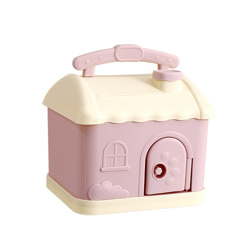 Internet celebrity children's piggy bank,  new piggy bank, only in and out, with lock, piggy bank, student gift