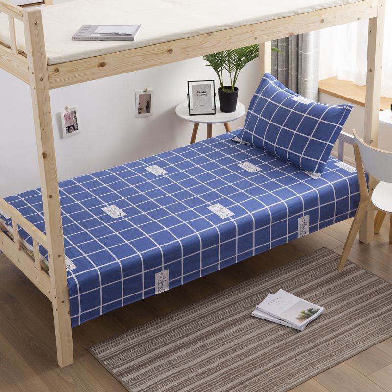 100% algodón puro dormitorio de estudiantes sábanas individuales 0,9 m dormitorio cama individual algodón hogar doble edredón lista