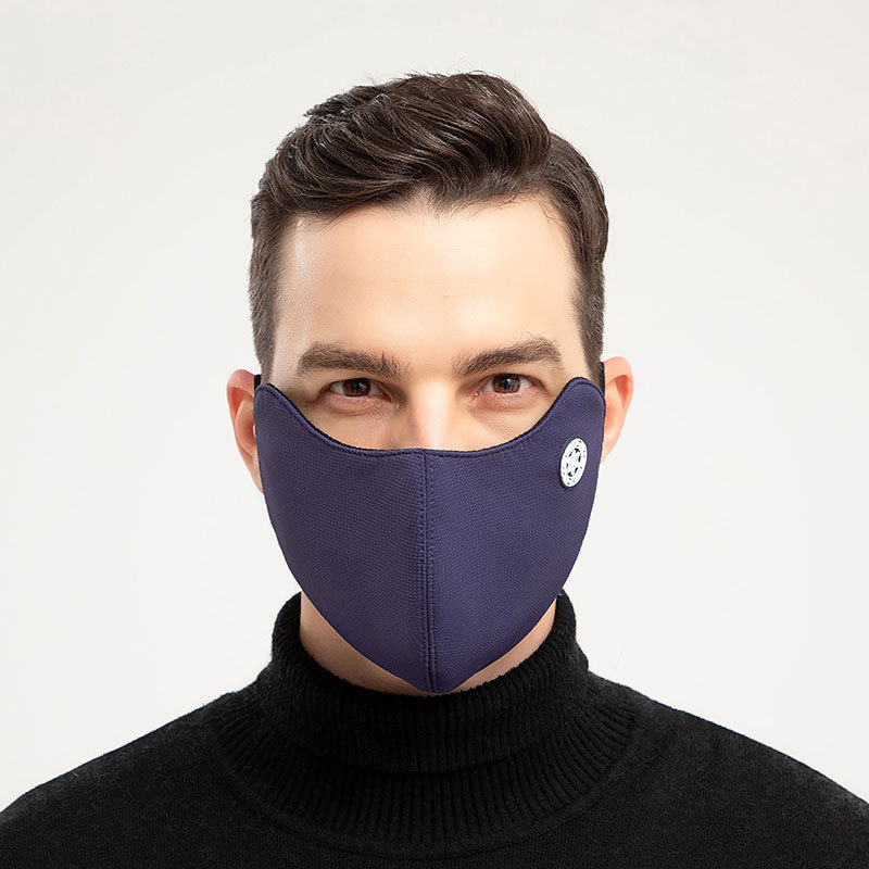 Otoño e invierno transpirable ojo esquina cálida máscara a prueba de frío a prueba de polvo a prueba de viento moda lavable hombres y mujeres máscara A80-KZH