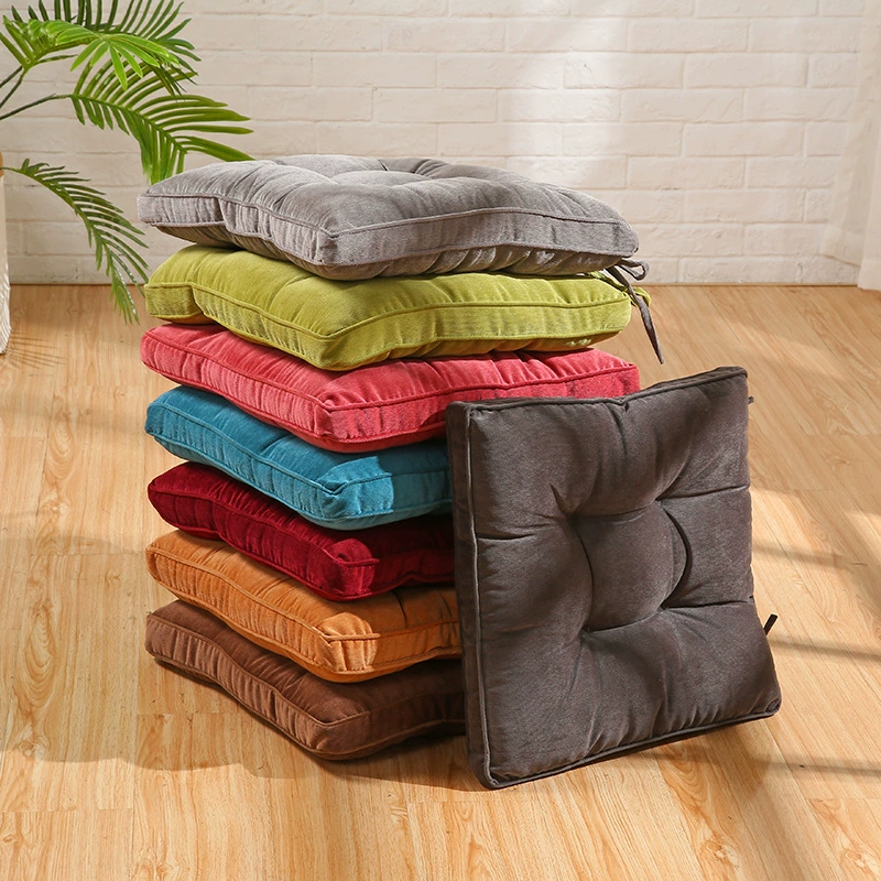 Вельветовая напольная подушка для эркера, квадратная круглая подушка, татами, мягкая подушка для обеденного стула для балкона, скандинавский стиль