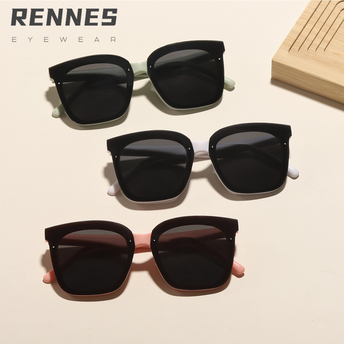 2022 nuevas gafas de sol coreanas bebés niños y niñas gafas de sol a prueba de rayos UV gafas de sol cuadradas de moda lindas