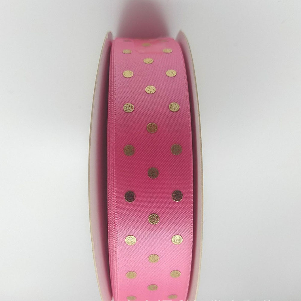 Dot dorado cinta de lunares cinta arco hecho a mano cinta caja de regalo embalaje fábrica suministro directo cinta al por mayor