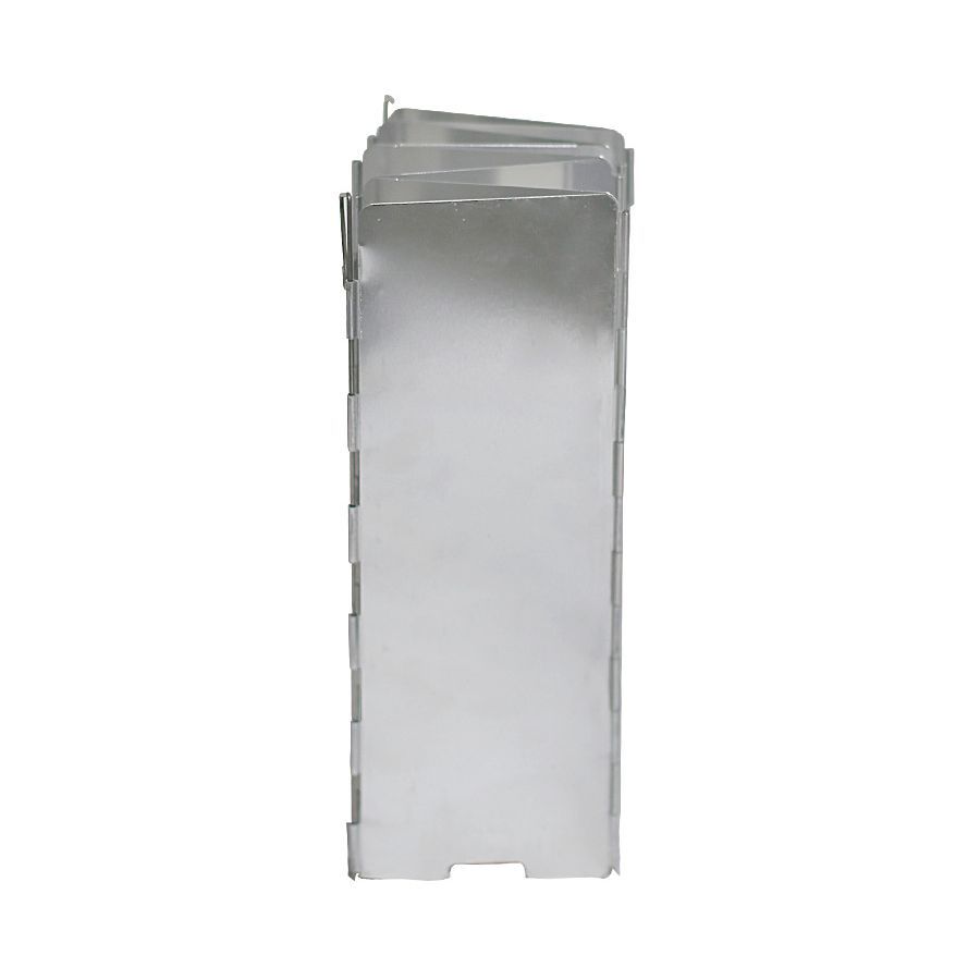 Plegable al aire libre Tarjeta de aleación de aluminio estufa parabrisas camping picnic cocina plana estufa de gas estufa de alcohol estufa a prueba de viento cubierta