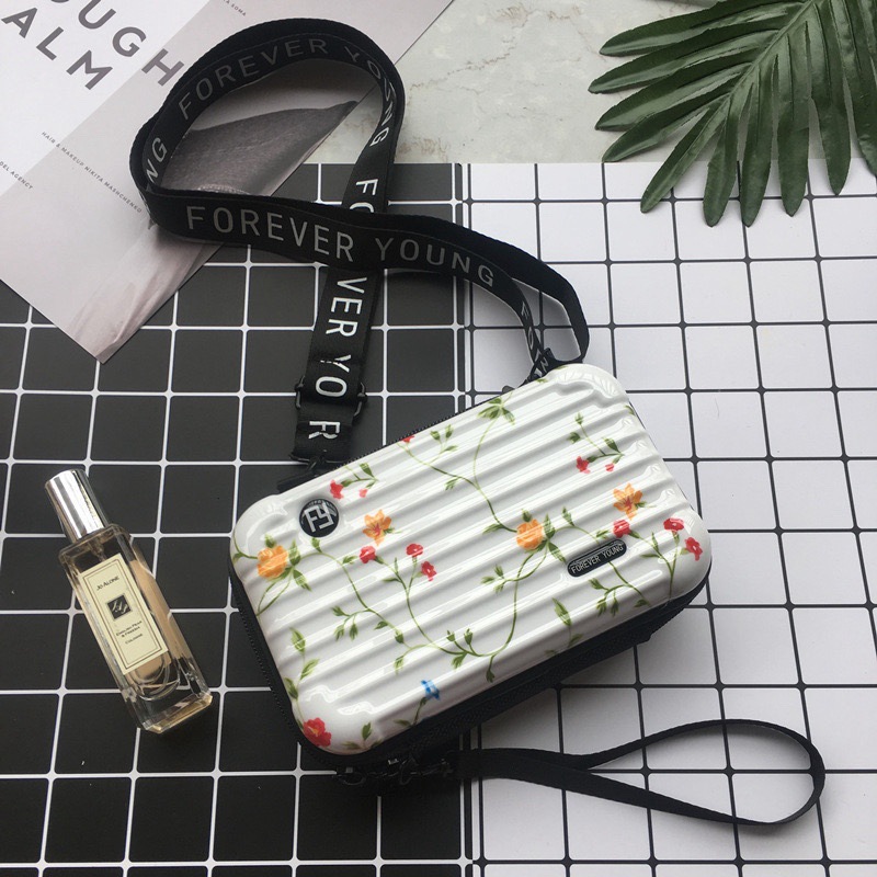 PC duro Shell bolsa de cosméticos fijo LOGO hombro mensajero bolsa de viaje conveniente bolsa de lavado bolsa de almacenamiento de equipaje