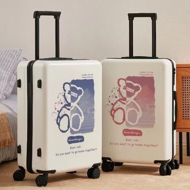 Anime cartoon style suitcase for boys, students, scratch-resistant and wear-resistant combination lock suitcase for women, trolley travel suitcase for students.
