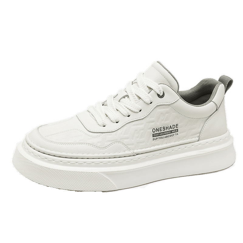Nuevos zapatos blancos de verano para hombres, zapatos casuales, suela gruesa, tendencia, zapatos deportivos cómodos y versátiles, zapatillas de deporte de tendencia para hombres al por mayor
