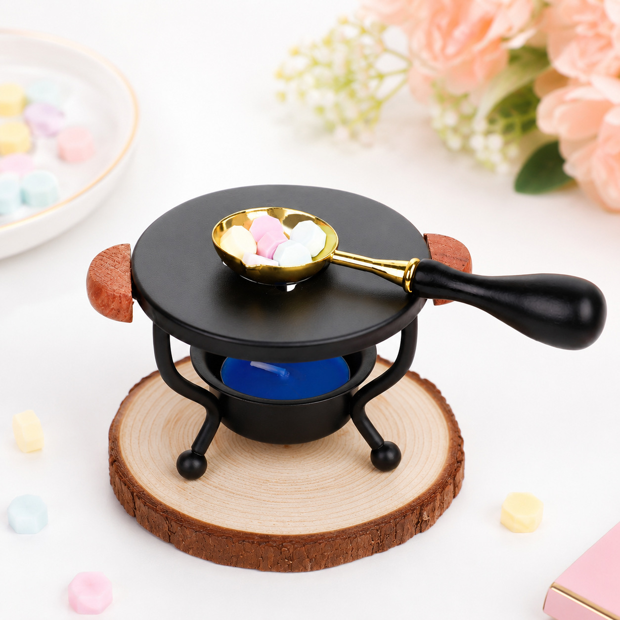 Venta directa de fábrica de sellos de cera, horno para derretir cera, juego completo de accesorios, cera para sellos, cabezal de sello de cera grabado en 3D
