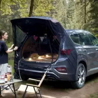 Новый автомобильный экран на задней двери, окно, самостоятельный тур, противомоскитная и защита от насекомых, сетчатая сумка, уличный стиль кемпинга, вентиляционный багажник, дышащая сетчатая крышка