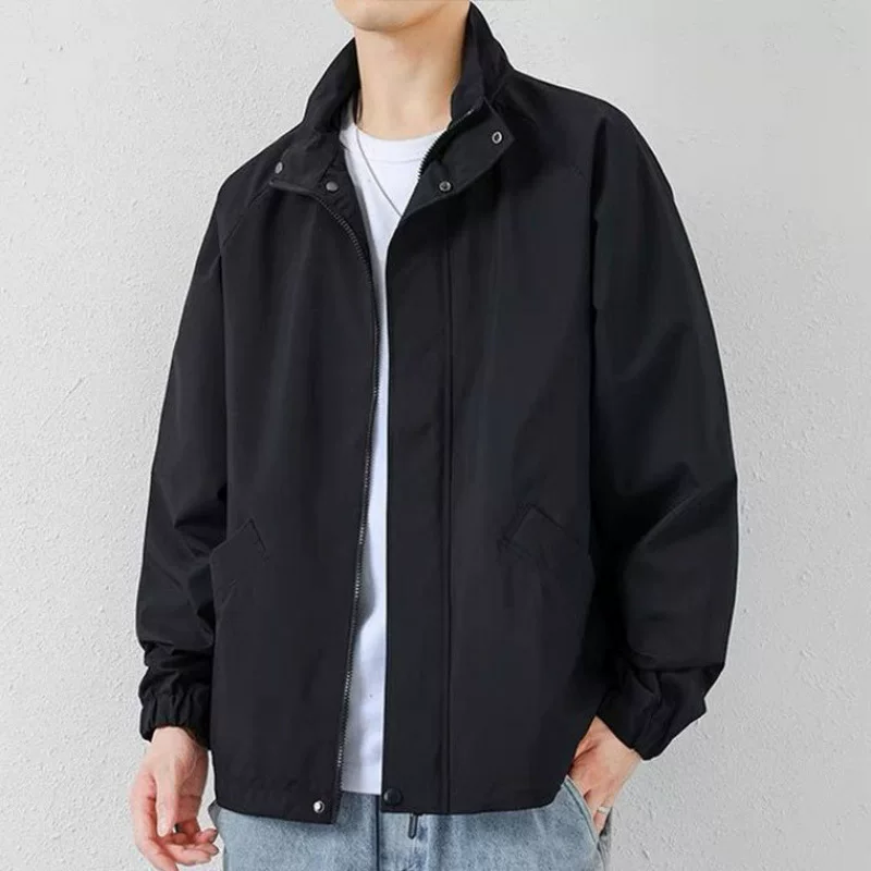 Demi-season universal trend travel cotton jacket, oversize