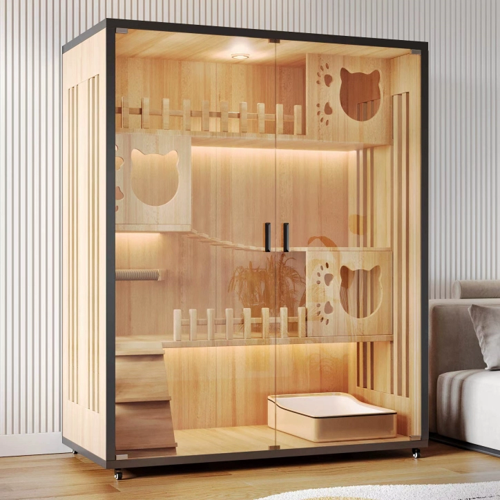 Кошачья вилла Кошачья клетка домашнее помещение Кошачья хозяйка Кошачья хозяйка Большое свободное пространство Кошачий дом из массивного дерева Кошачий домик Кошка шкаф