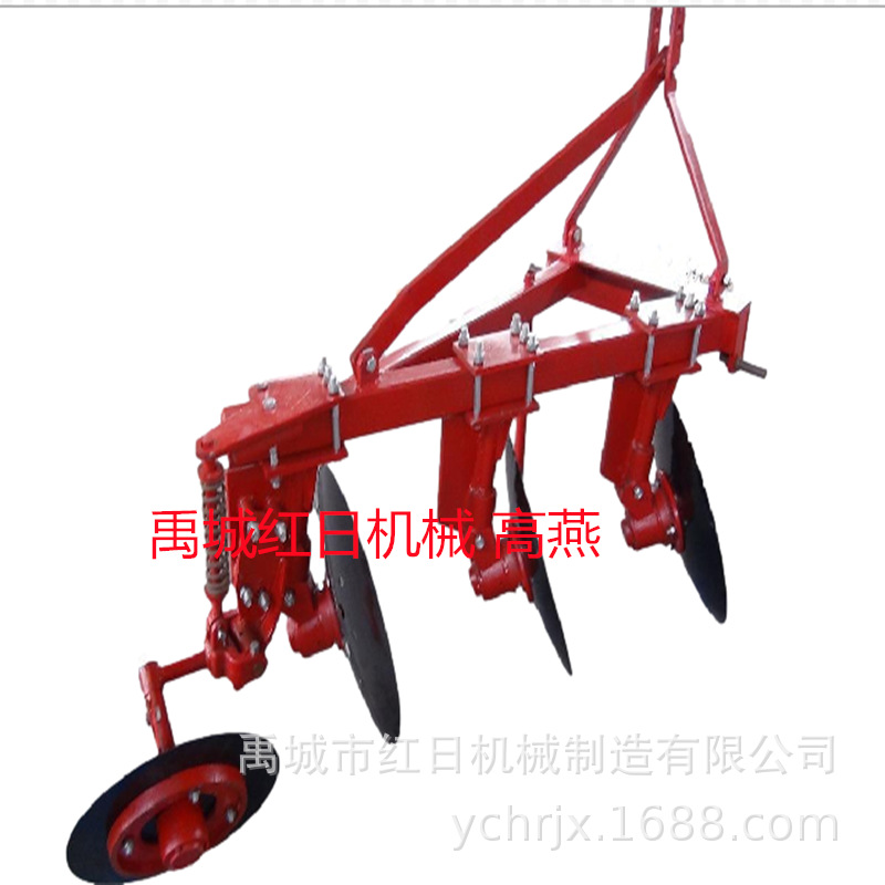 供应三点悬挂轻型3片圆盘犁1LYQ 320拖拉机圆盘犁直径510mm圆盘