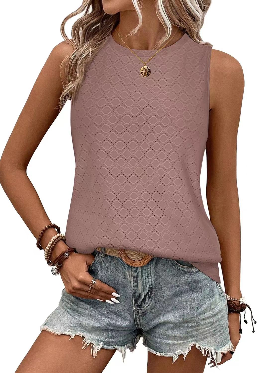 Women's Round Neck T-shirt For Spring And Summer Casual Wear_voghion.com