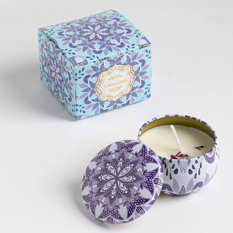 Aromatherapy, perfumed lavender candle