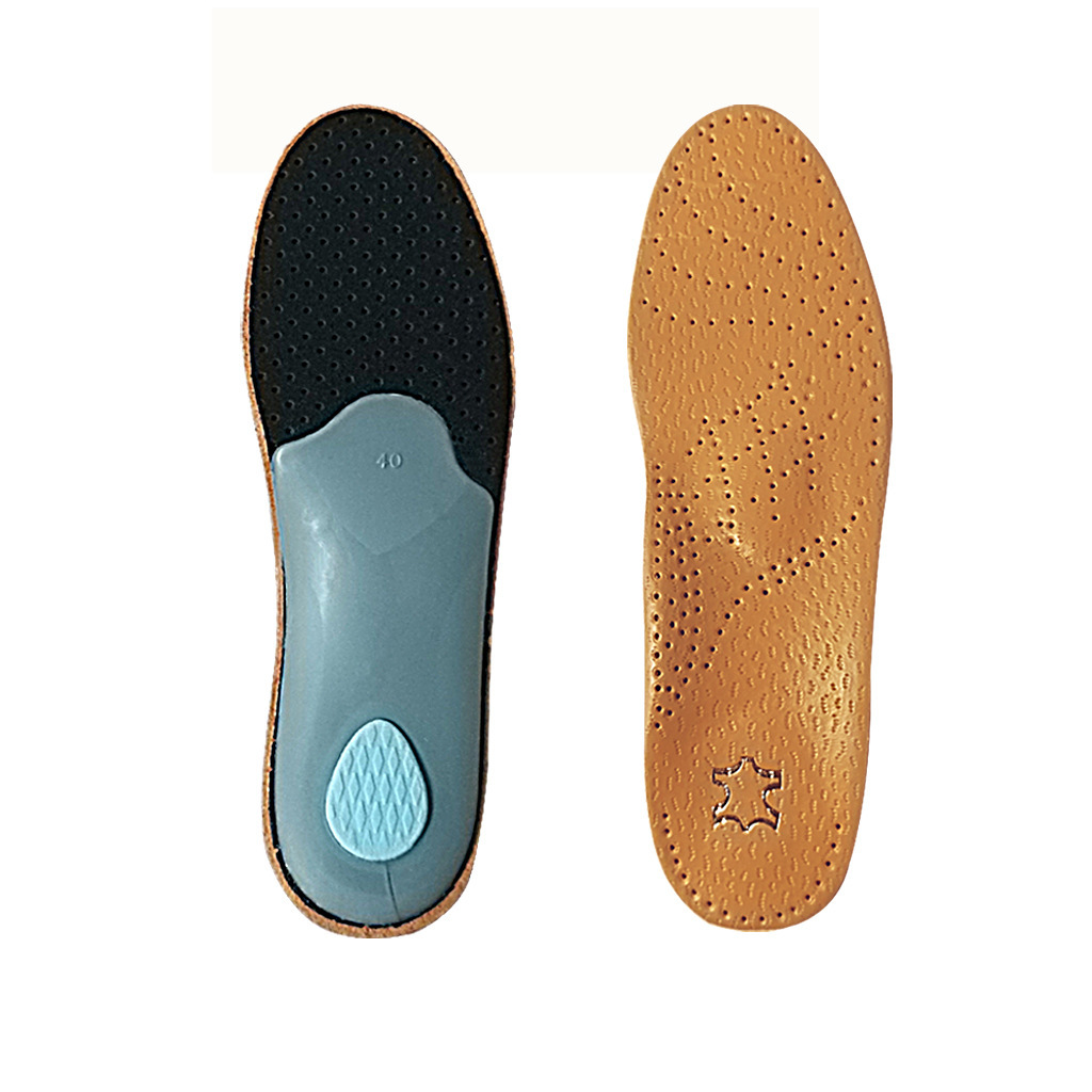 Nuevas plantillas de cuero de látex, zapatos de ortopedia, plantillas de ortopedia, arco de soporte, unisex