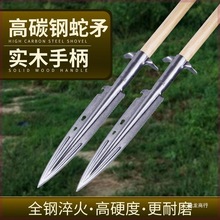 德国进口矛头锰钢尖头铲子户外防身多功能野营探险猪矛劈柴开路红