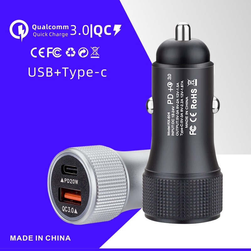 Universal Multifunctional Cigarette Lighter Dashcam Adapter Car Charger 100W Super Fast Charging Car Charger