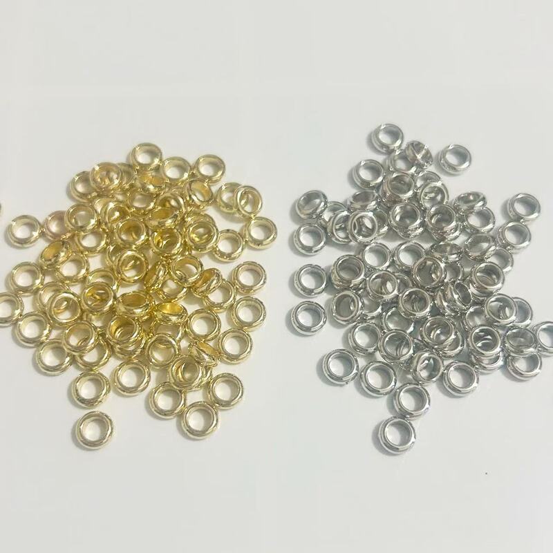 Plastic Abs Electroplated Ccb Spacer Beads 3*7mm Flat Round Loose Beads DIY Handmade Beaded Bracelet Necklace Jewelry Accessories Plastic Abs Electroplated Ccb Spacer Beads 3*7mm Flat Round Loose Beads DIY Handmade Beaded Bracelet Necklace Jewelry Accessories
