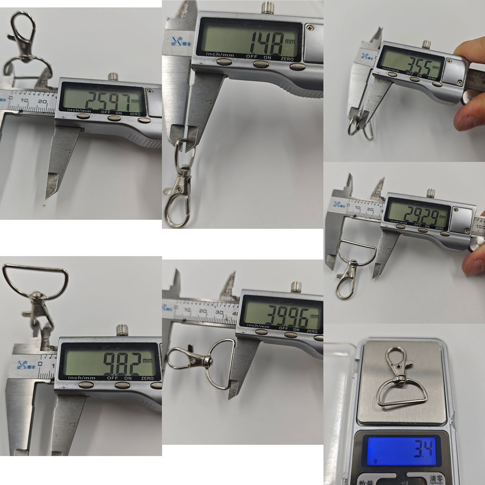 6分1寸鱼嘴扣加手机绳套装