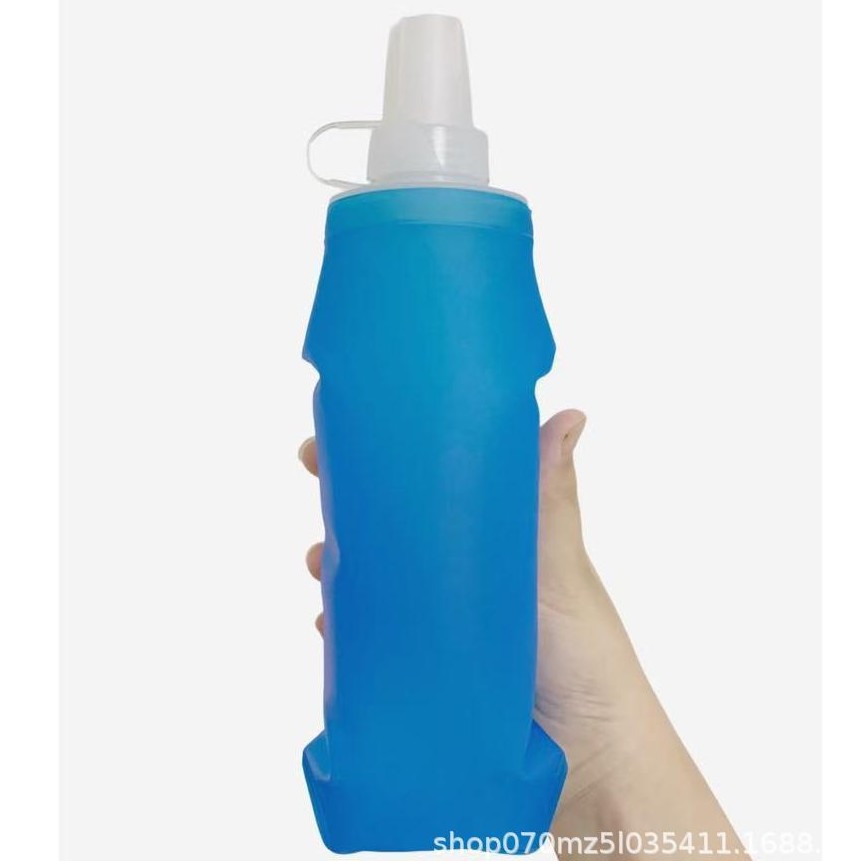 Manufacturer wholesale cross-border spot outdoor sports foldable TPU custom soft water bottle marathon running and cycling